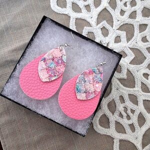 💥SALE💥NEW Pink Sequin Dangle Earrings